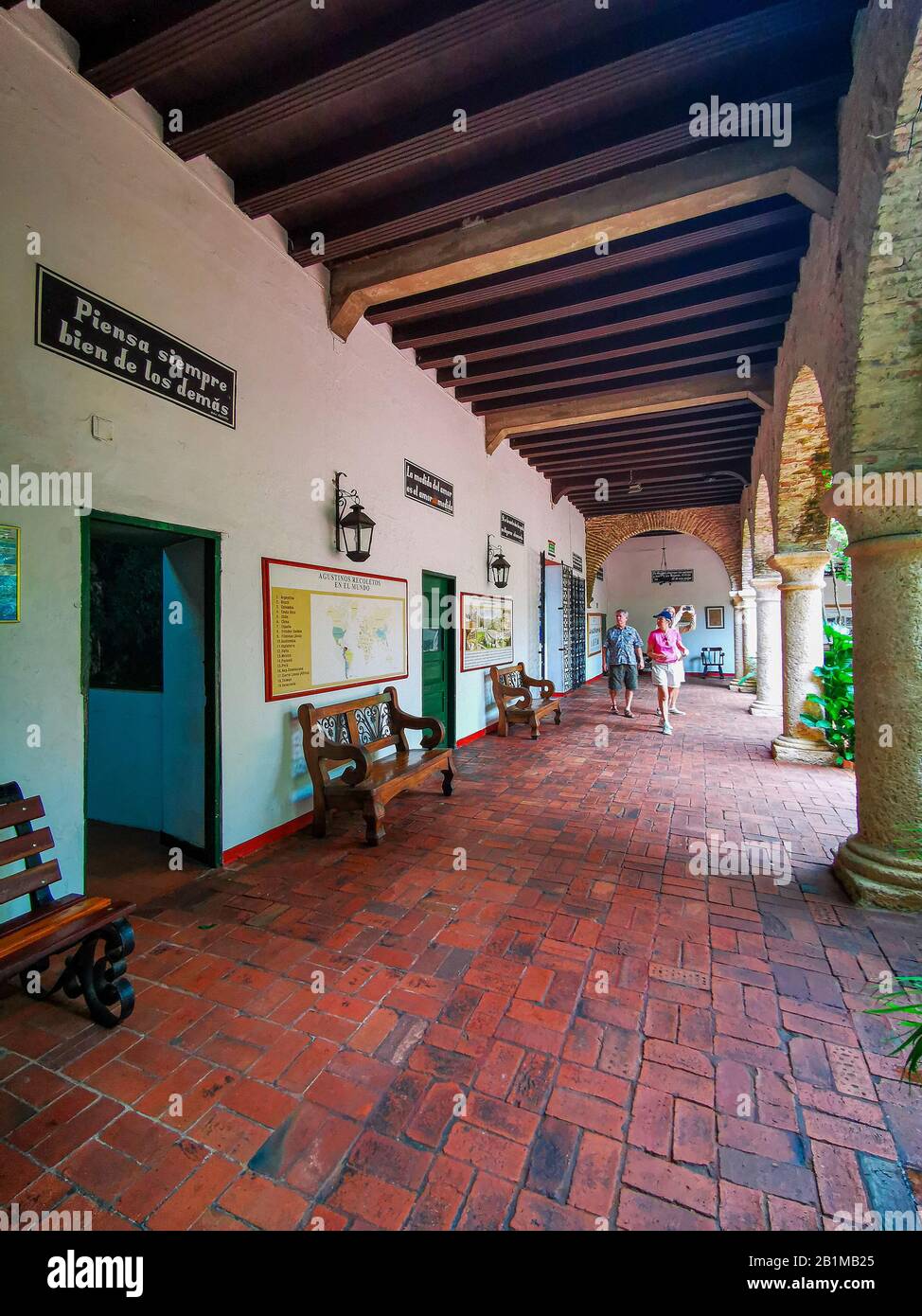 Convento de la Popa, Carthagène, Colombie. Espagnol, fortification. Banque D'Images