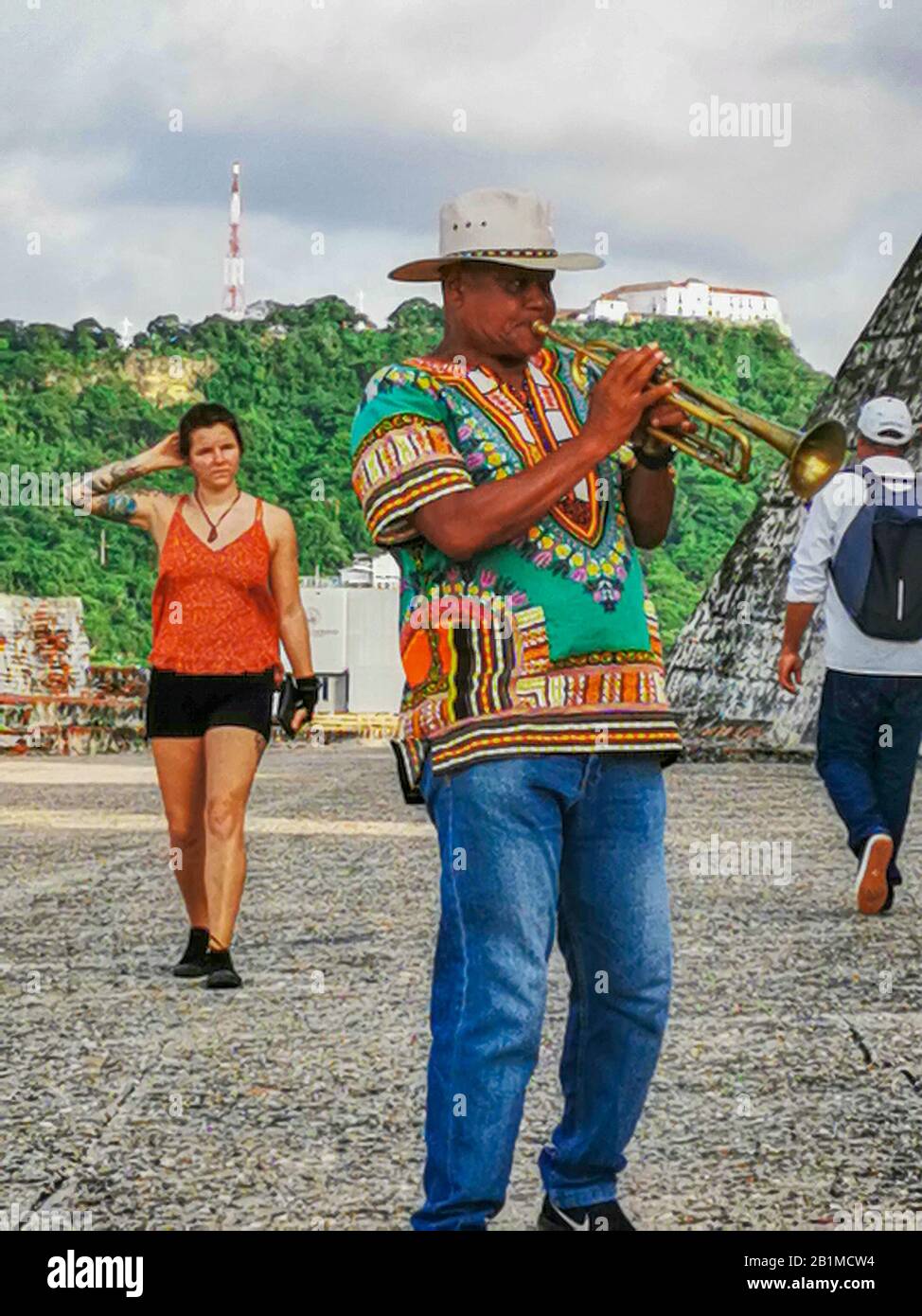 Carthagène, COLOMBIE - 05 NOVEMBRE 2019 : Château Castillo de San Felipe de Barajas à Cartagena de Indias, Colombie. Banque D'Images