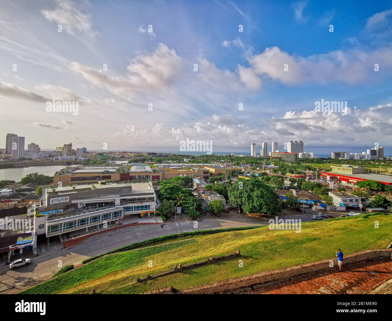 Château du Castillo de San Felipe de Barajas à Cartagena de Indias, Colombie. Banque D'Images