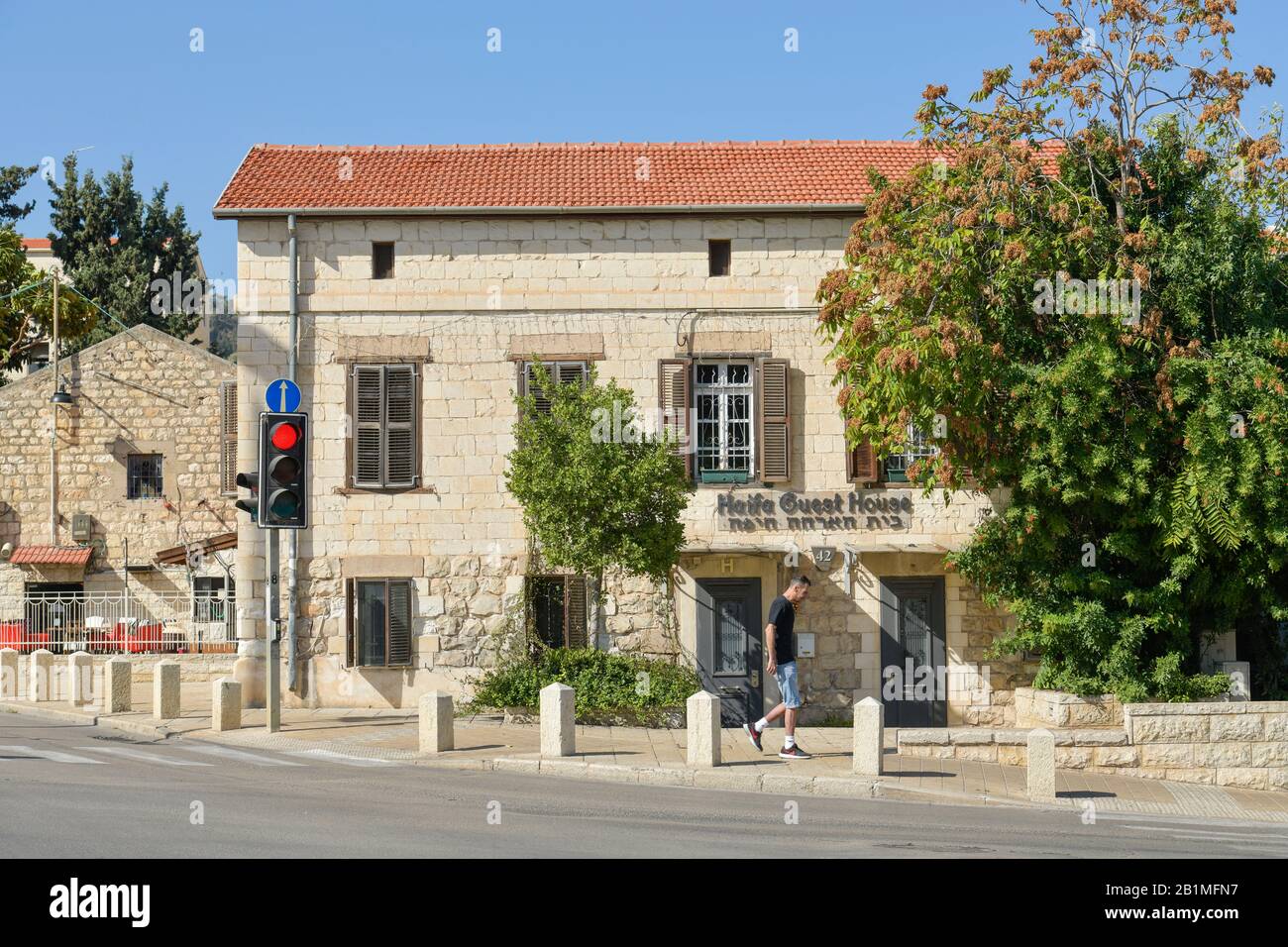 , Deutsche Altbau Kolonie, Sderot Ben Gourion, Altstadt, Haïfa, Israël Banque D'Images