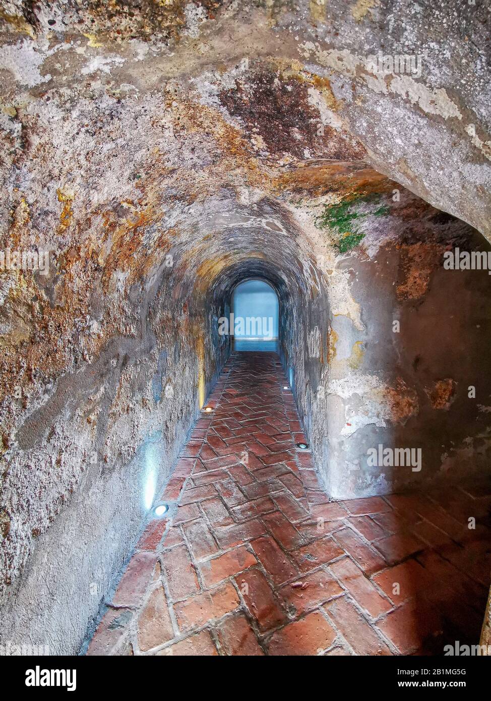 Château du Castillo de San Felipe de Barajas à Cartagena de Indias, Colombie. Banque D'Images