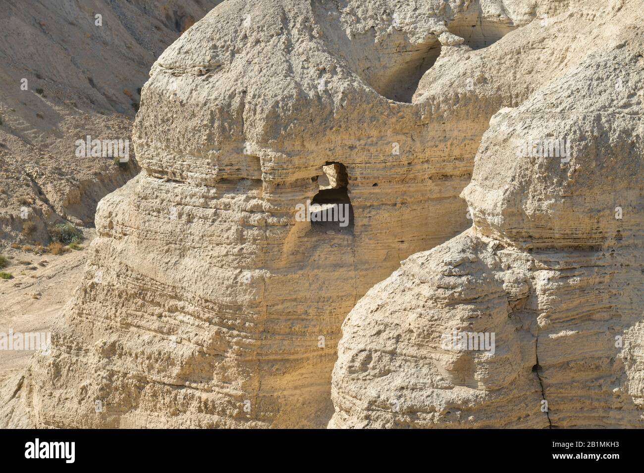 Der Höhlen Ausgrabungsstätte Qumran, Israël Banque D'Images