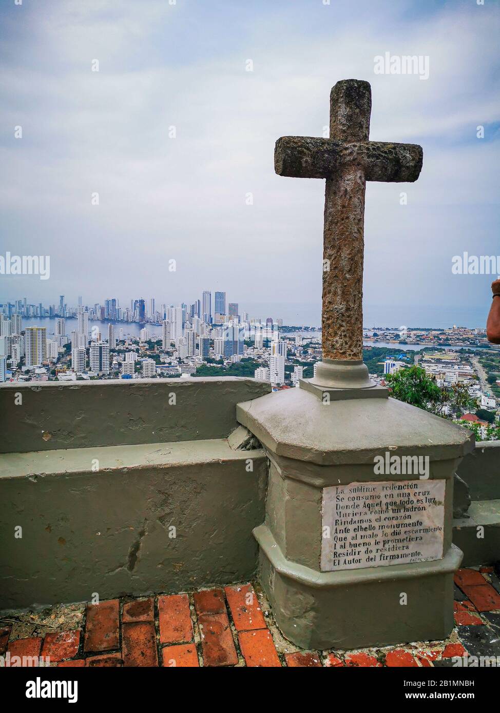 Convento de la Popa, Carthagène, Colombie. Espagnol, fortification. Banque D'Images