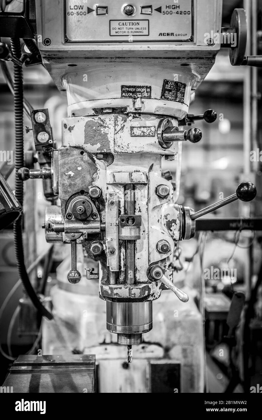 Un gros plan sur un genou et ses commandes. Banque D'Images