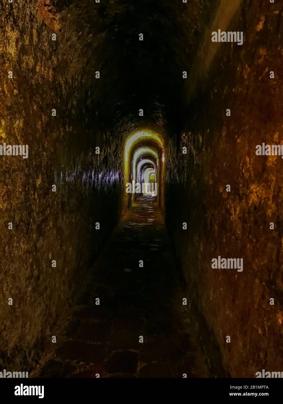 Château du Castillo de San Felipe de Barajas à Cartagena de Indias, Colombie. Banque D'Images