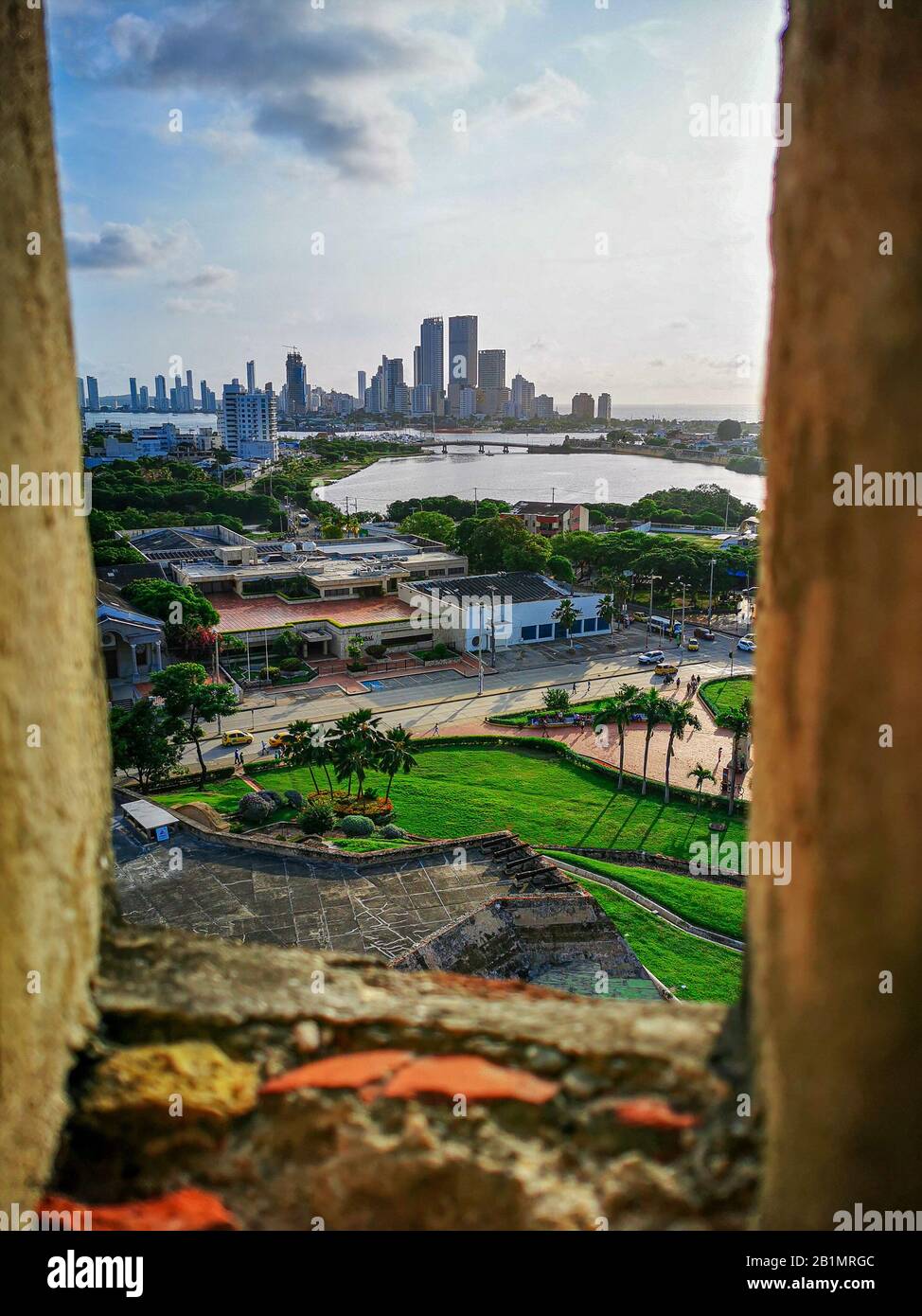 Château du Castillo de San Felipe de Barajas à Cartagena de Indias, Colombie. Banque D'Images
