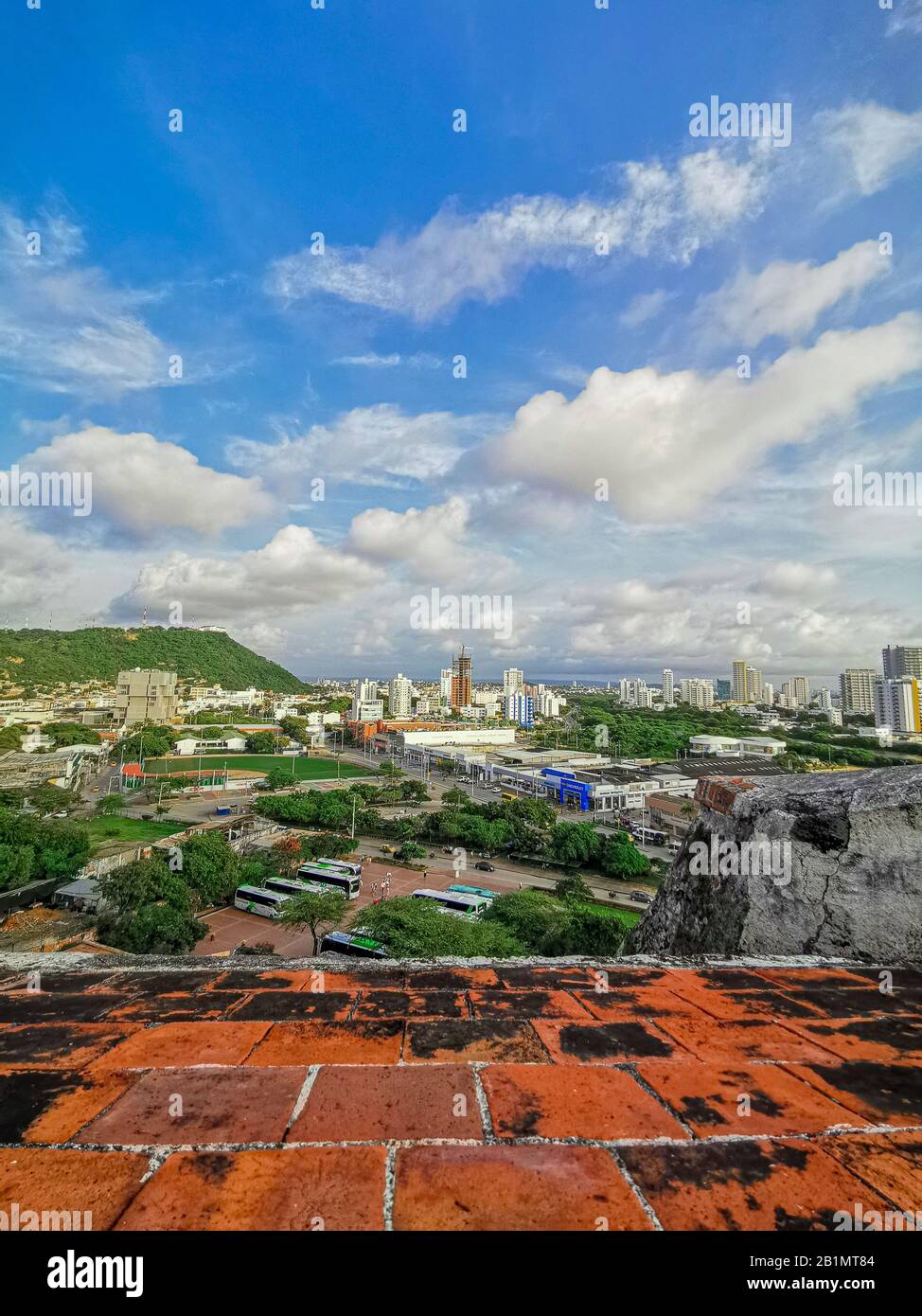 Château du Castillo de San Felipe de Barajas à Cartagena de Indias, Colombie. Banque D'Images
