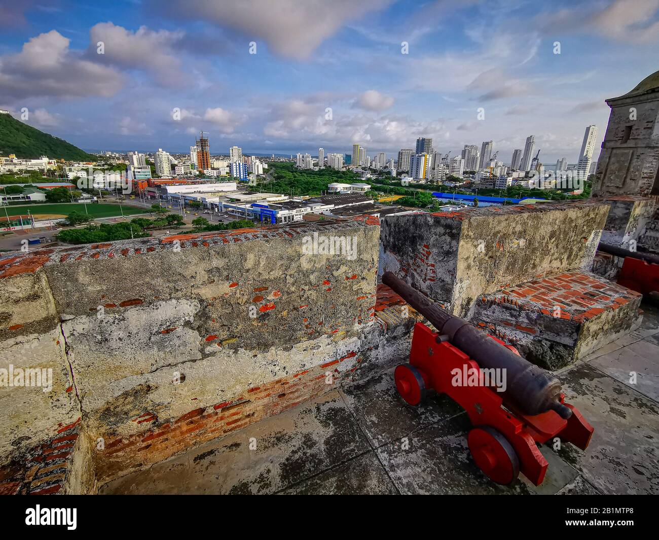 Carthagène, COLOMBIE - 05 NOVEMBRE 2019 : Château Castillo de San Felipe de Barajas à Cartagena de Indias, Colombie. Banque D'Images