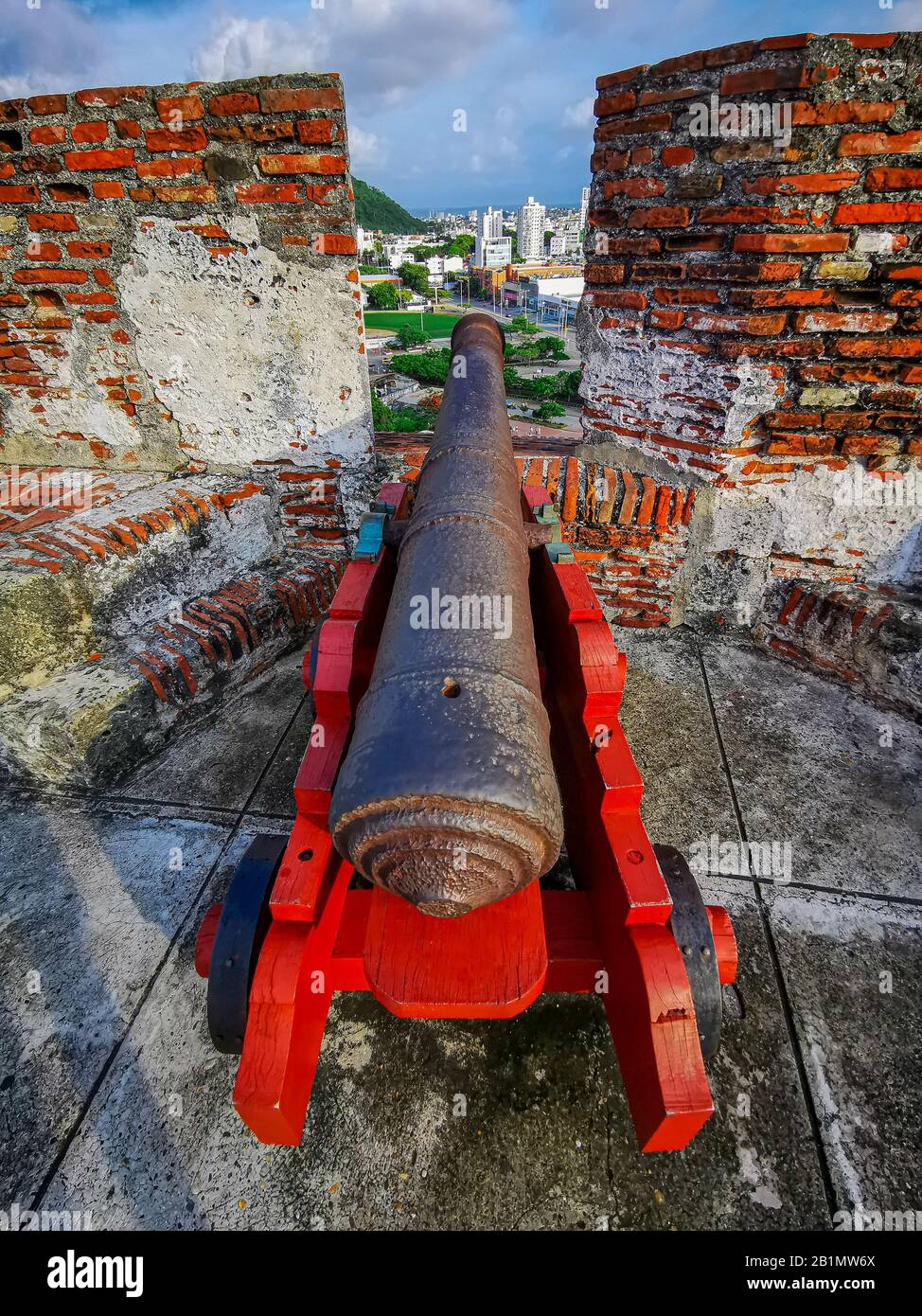 Carthagène, COLOMBIE - 05 NOVEMBRE 2019 : Château Castillo de San Felipe de Barajas à Cartagena de Indias, Colombie. Banque D'Images
