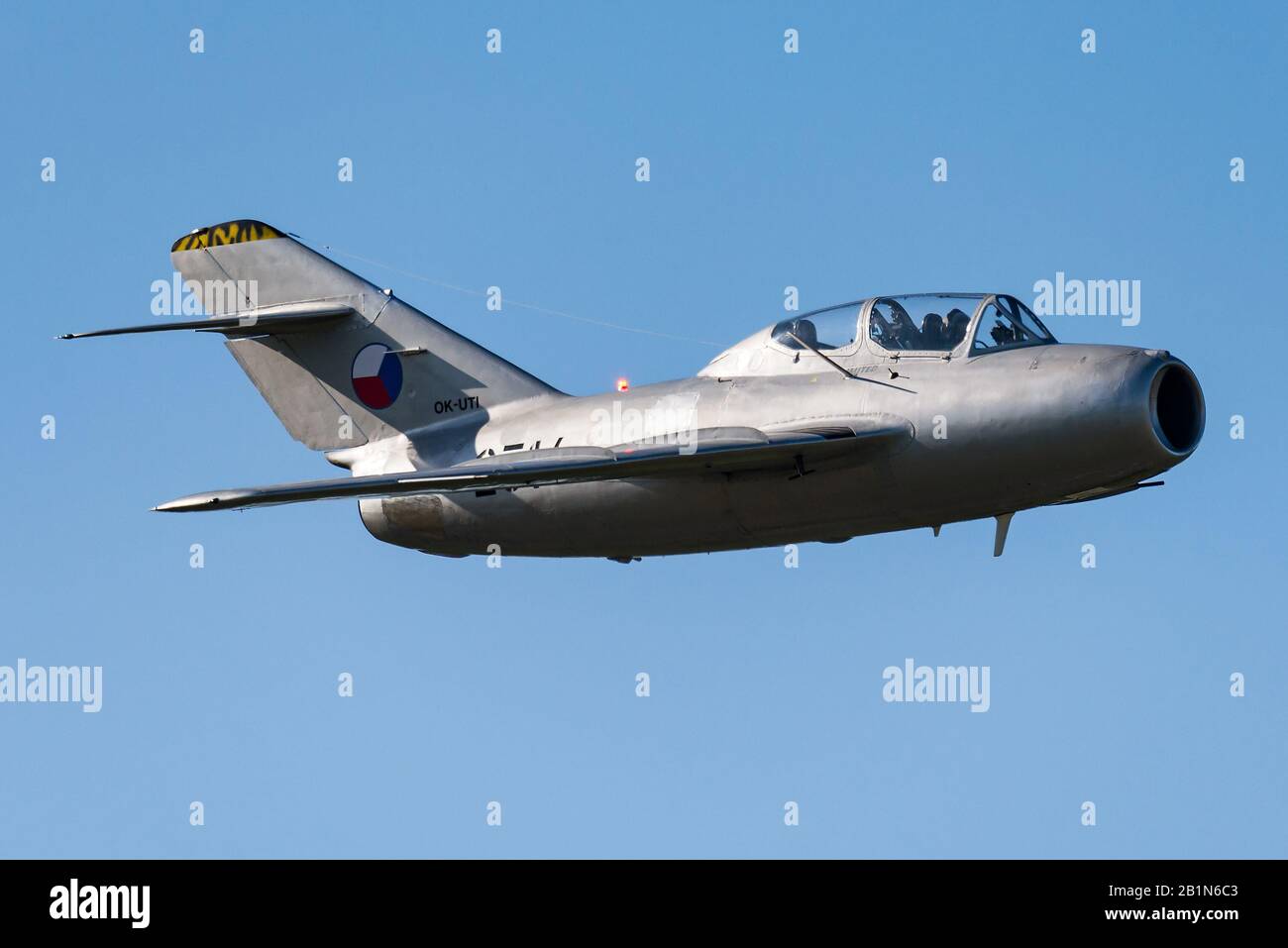 A Mikoyan-Gurévich MIG-15 des légendes volantes tchèques. Banque D'Images