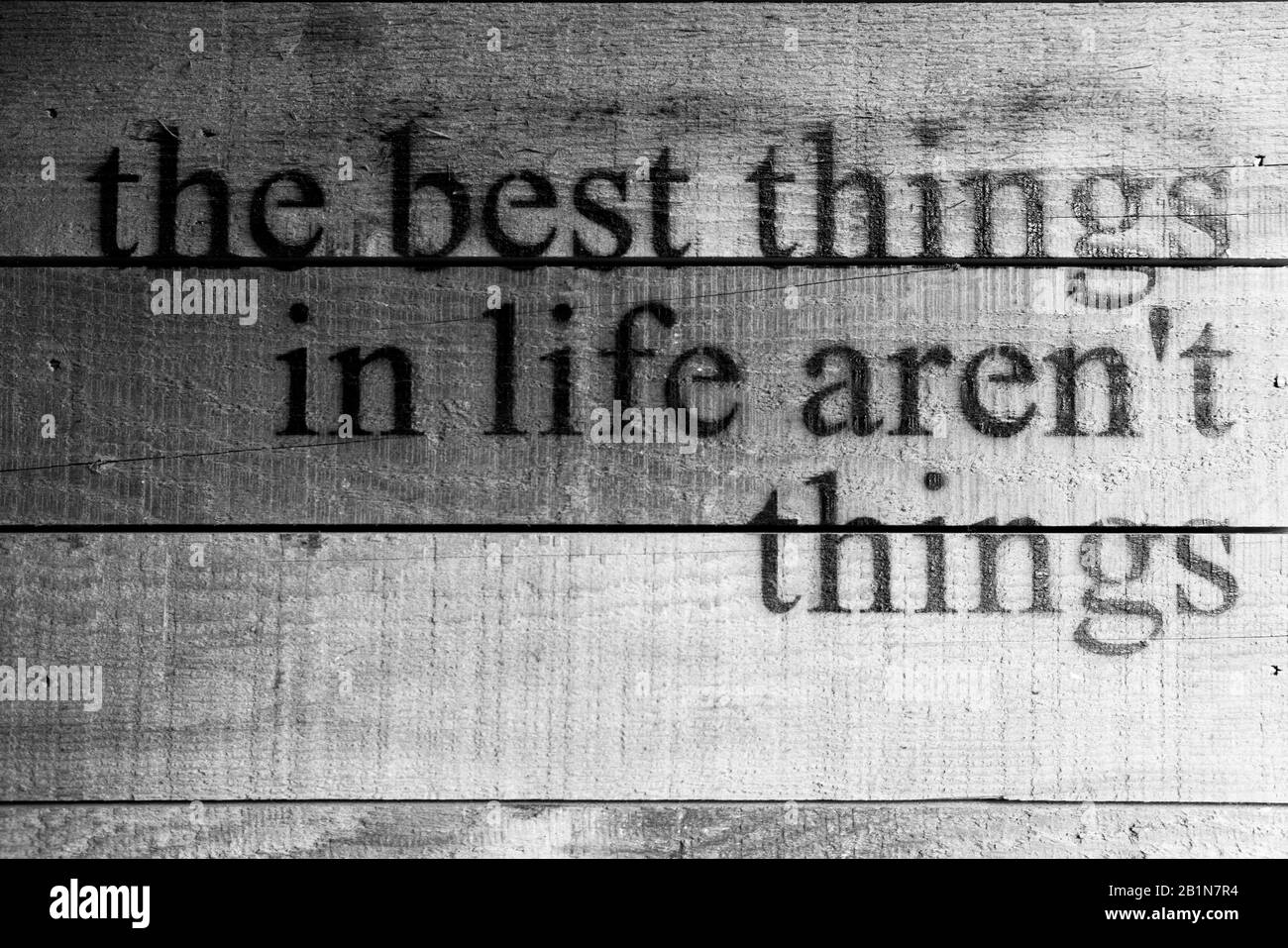 Les meilleures Choses ne sont pas des choses Banque D'Images