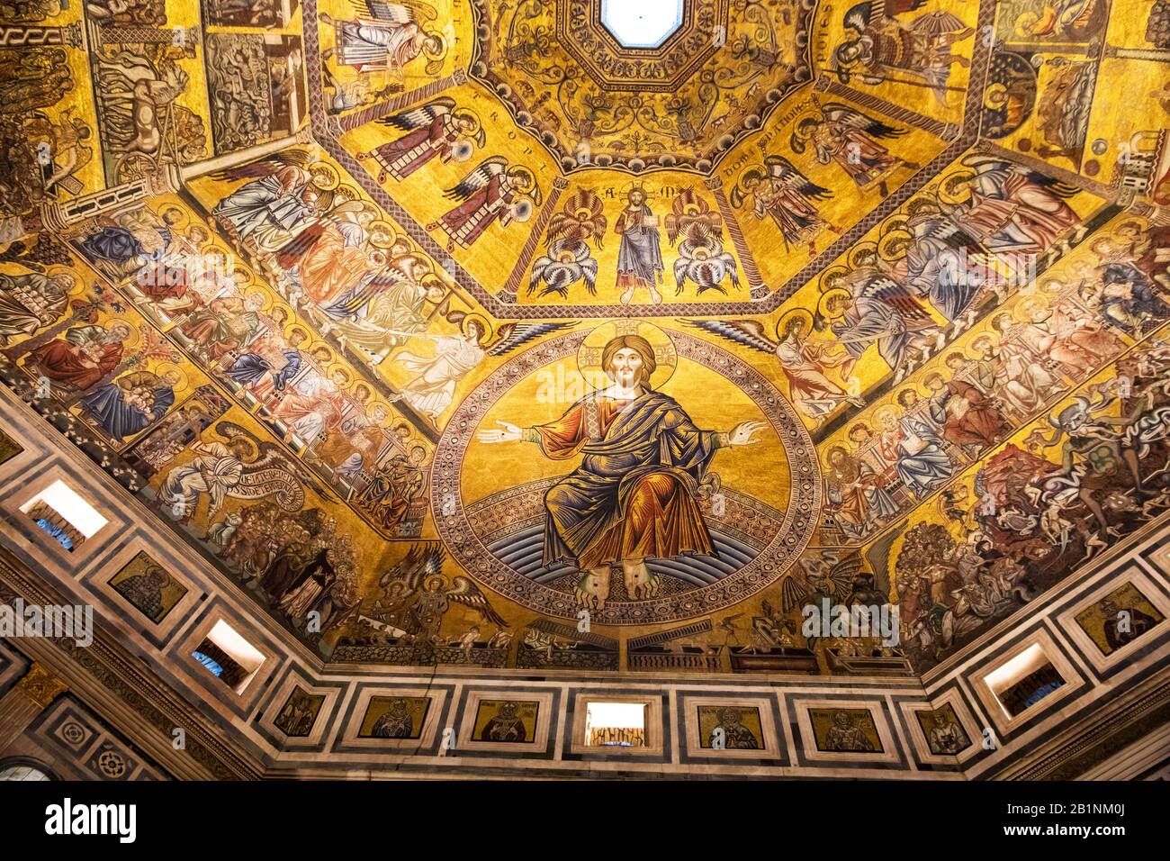 Le dôme du Baptistère de Florence Italie Banque D'Images