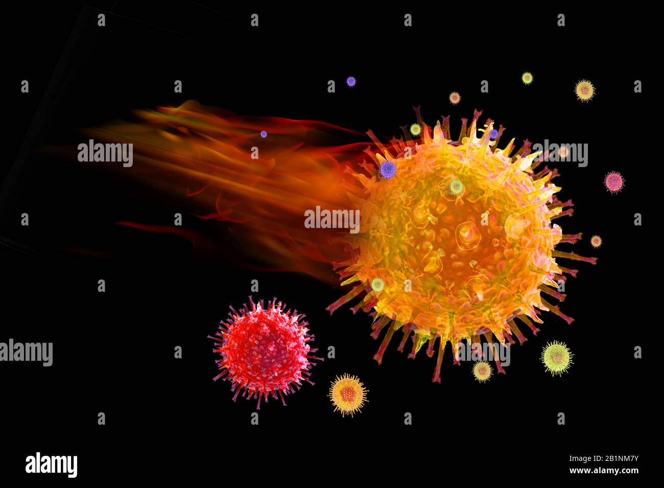 Chine éclosion de virus du coronavirus Wuhan en Amérique. Banque D'Images