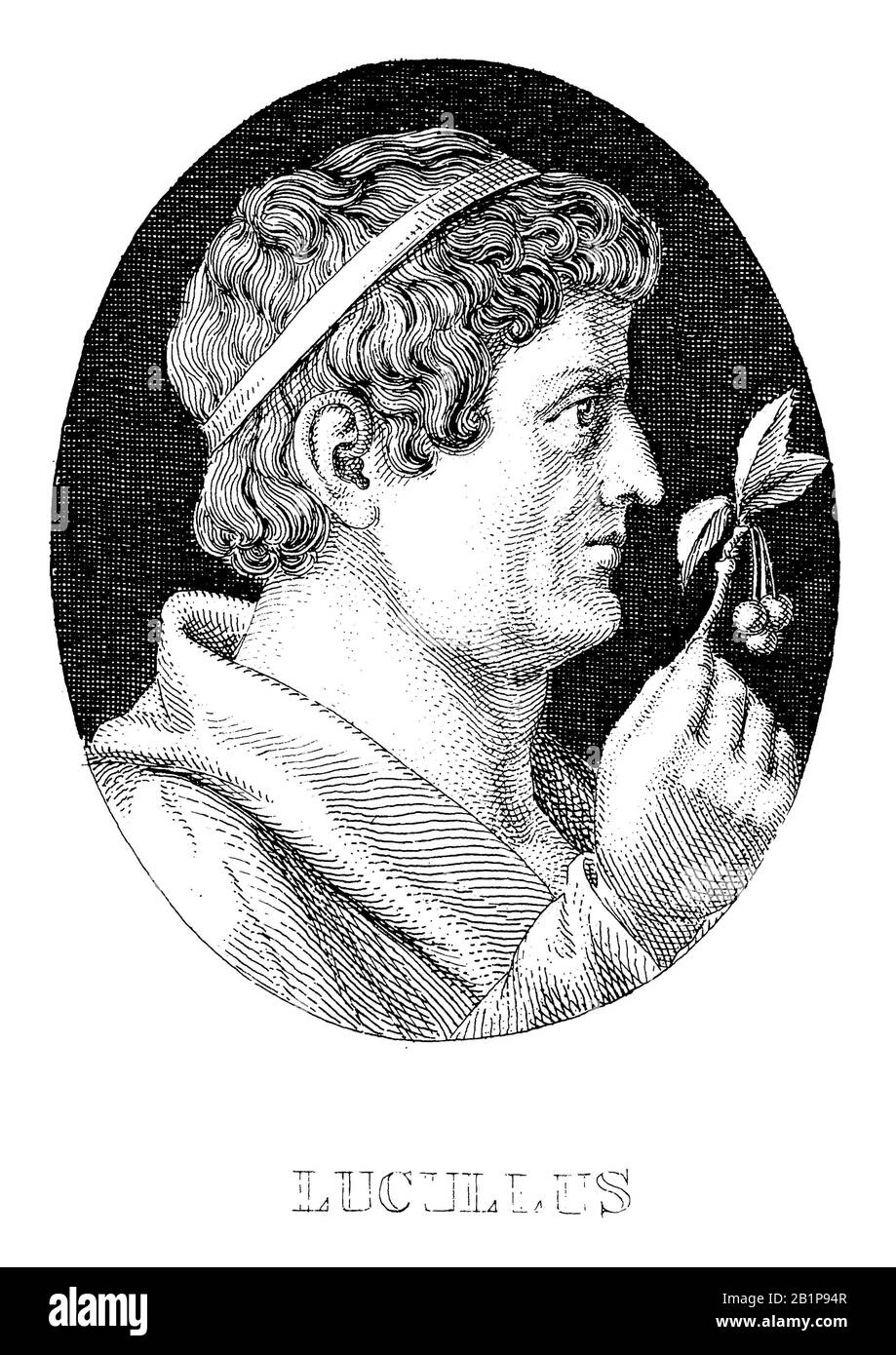Lucius Licinius Lucullus (118 – 57/56 av. J.-C.), politicien de la République romaine tardive, connu pour ses banquets, , (, ) Banque D'Images