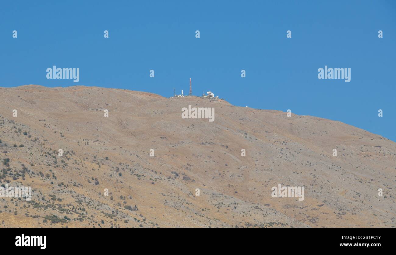 Mont Hermon, Golanhöhen, Israël Banque D'Images