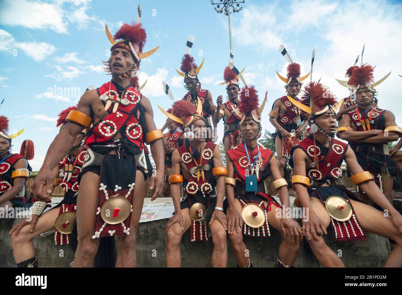 01 Décembre 2013, Nagaland, Inde. Les Tribales De Naga, Festival Hornbill Banque D'Images