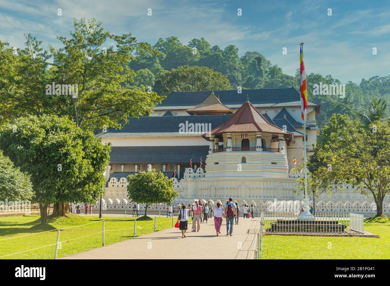 Temple de la dent sacrée de Kandy, Sri Lanka Banque D'Images