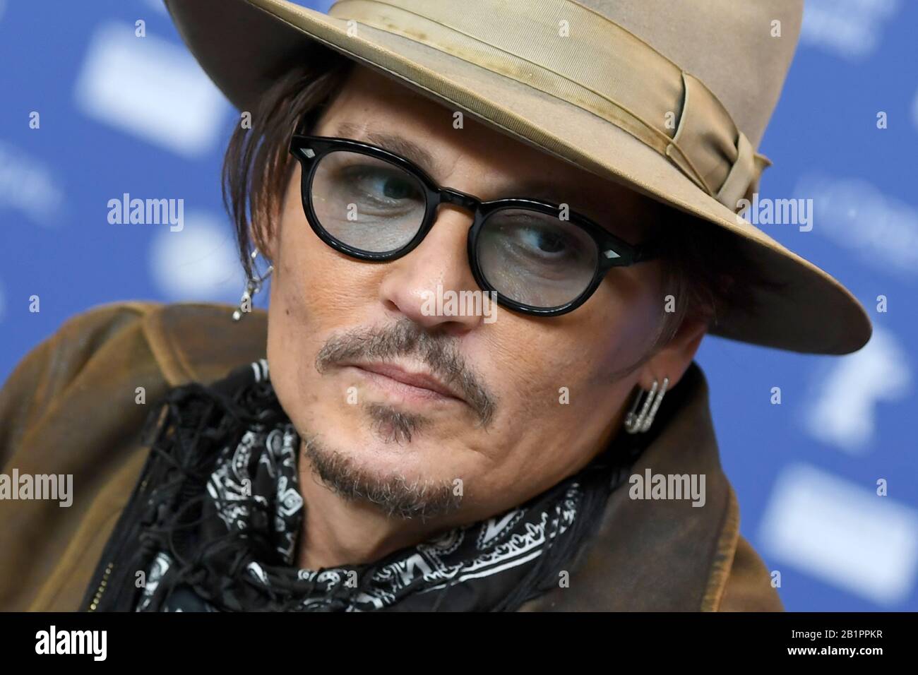 Johnny Depp assiste à la conférence de presse de Minamata au 70ème Festival du film de Berlin à Berlin, Allemagne. 21 Février 2020 © Paul Treadway Banque D'Images