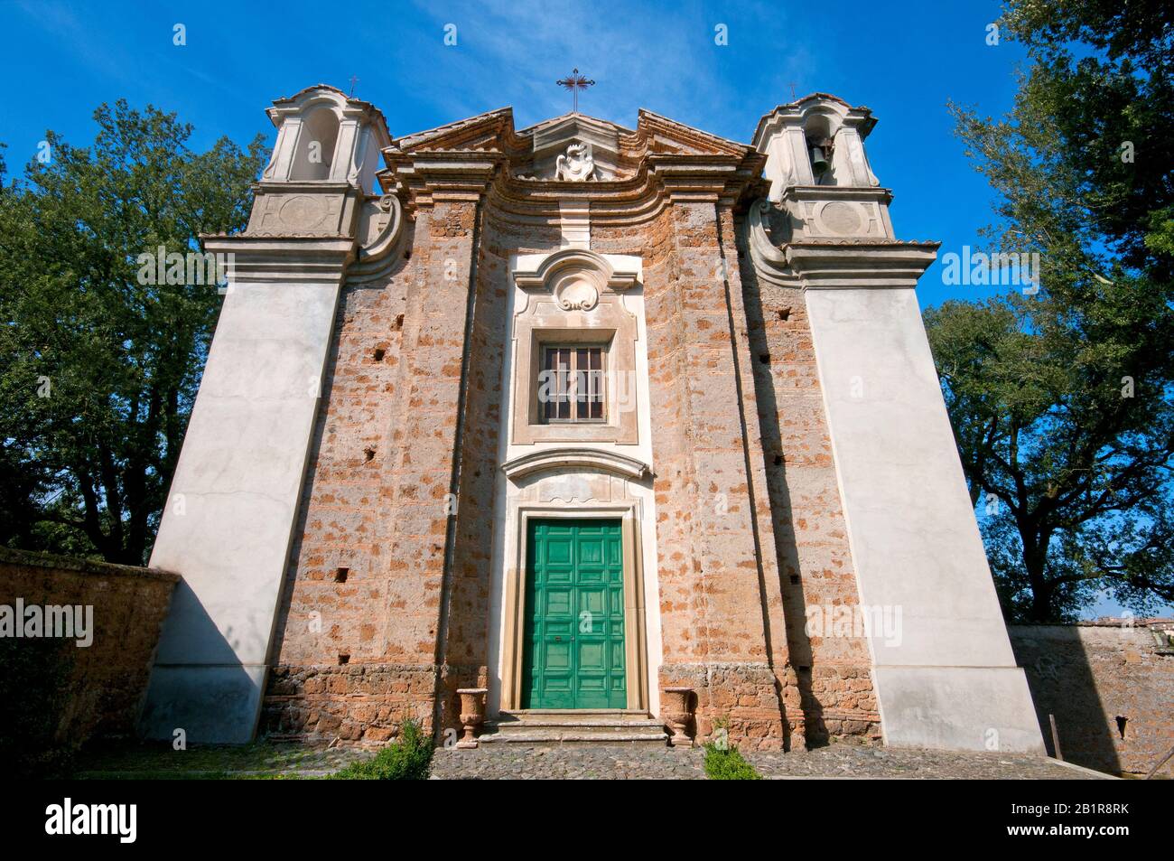 Église Santa Maria Del Monte, Sutri, Latium Banque D'Images