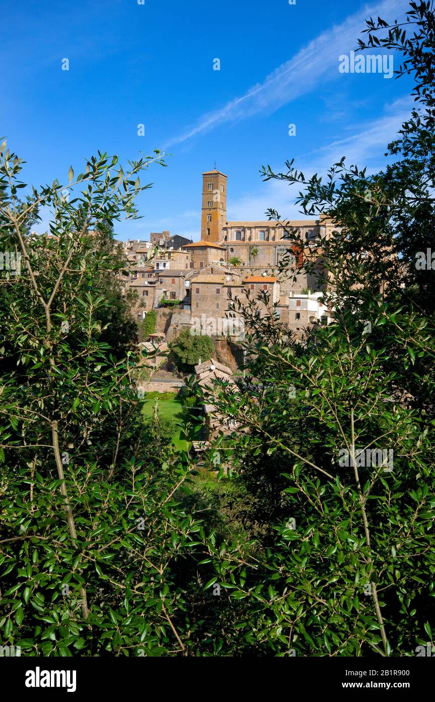 Village médiéval de Sutri, Latium, Italie Banque D'Images
