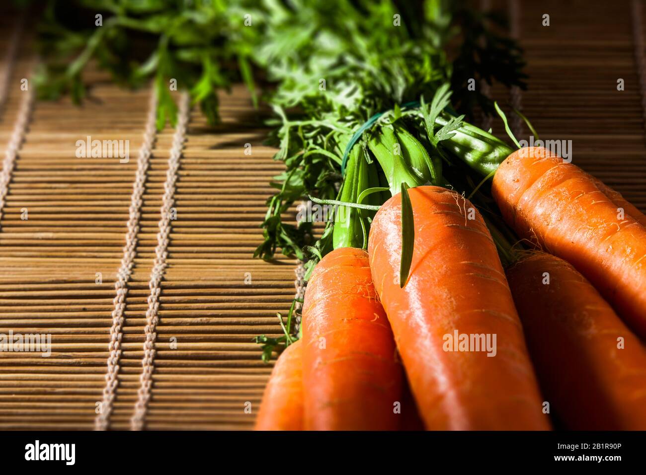 Faisceaux de carottes, Allemagne Banque D'Images