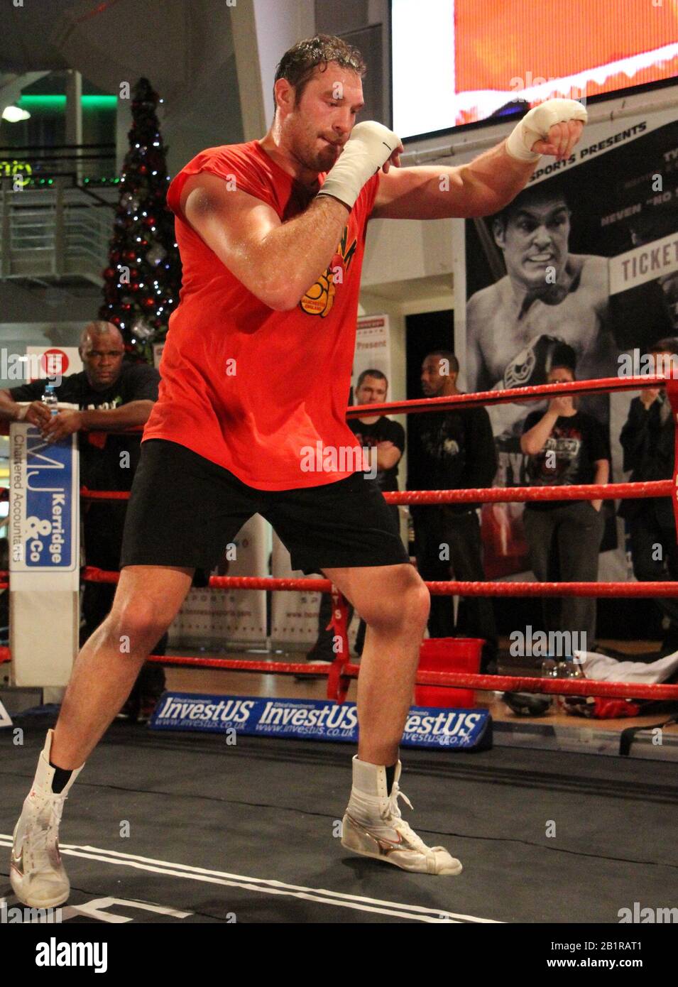 Manchester, Champion Du Monde De Boxe Britannique Tyson Fury, S'Entraîne Au Crédit De Trafford Centre Ian Fairbrother/Alay Stock Photos Banque D'Images