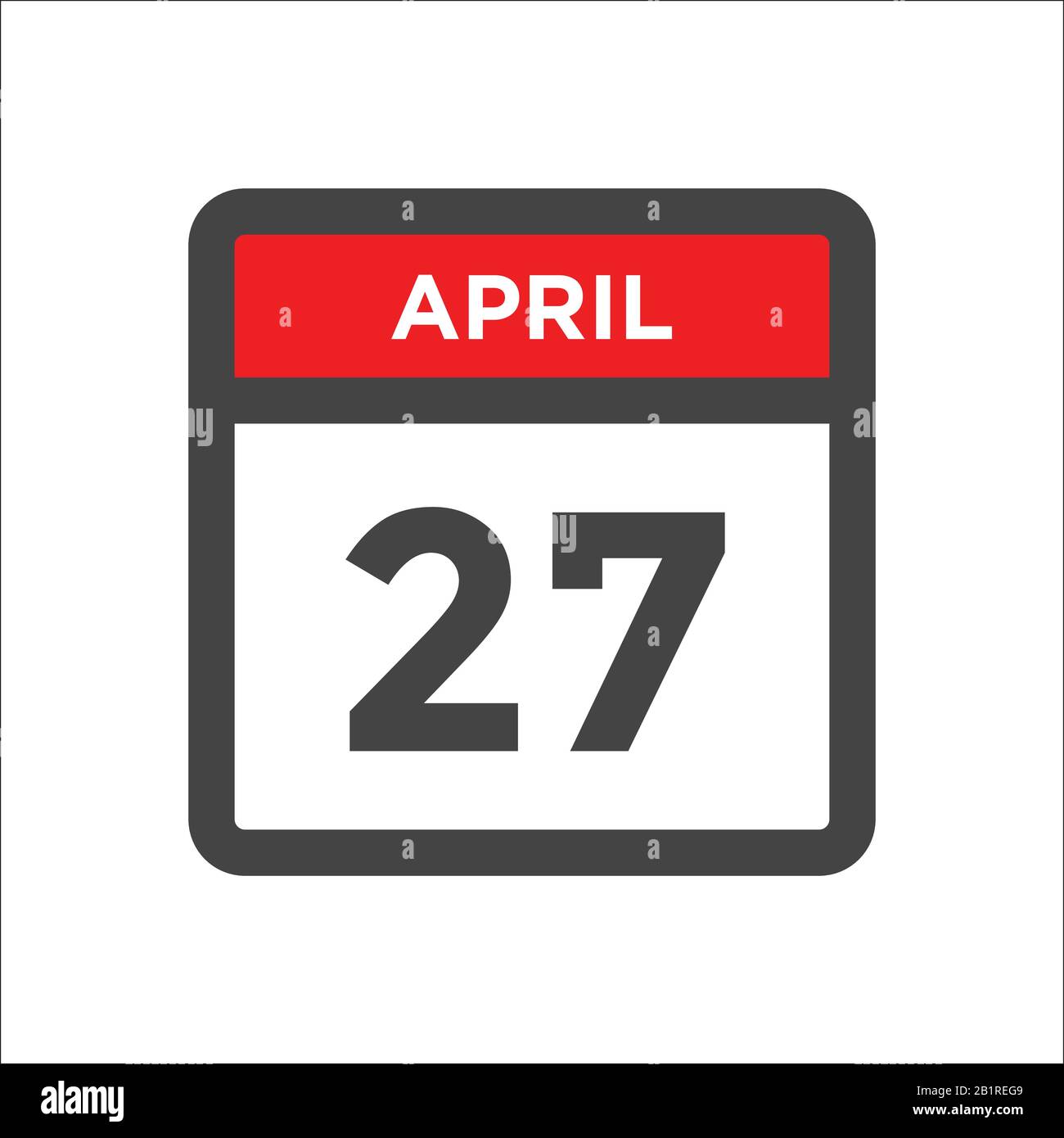 Septième jour avril Banque d'images vectorielles - Alamy