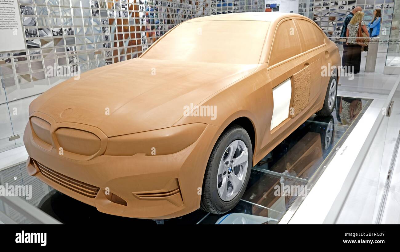BMW fait d'argile - c'est ainsi que commence l'histoire de chaque modèle Banque D'Images