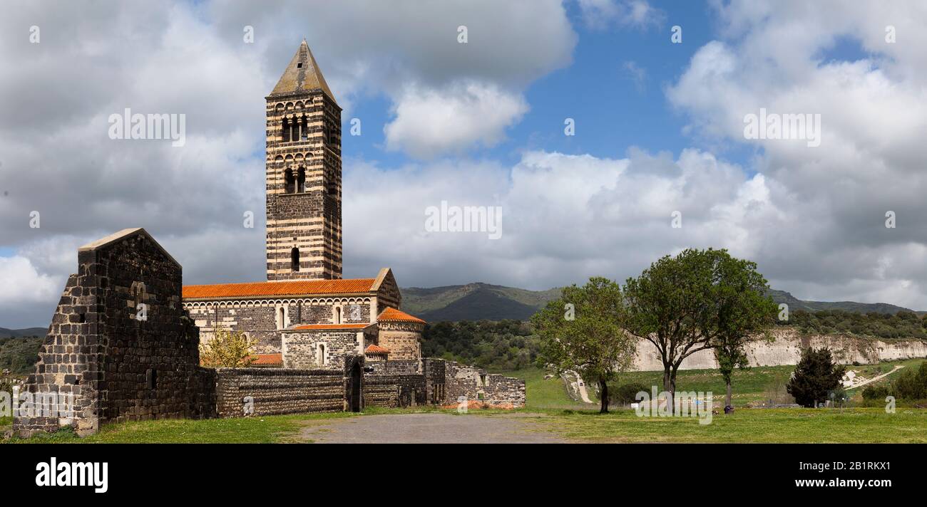 Église Saint-Maria de Sacmargia. Sardaigne, Italie. Banque D'Images