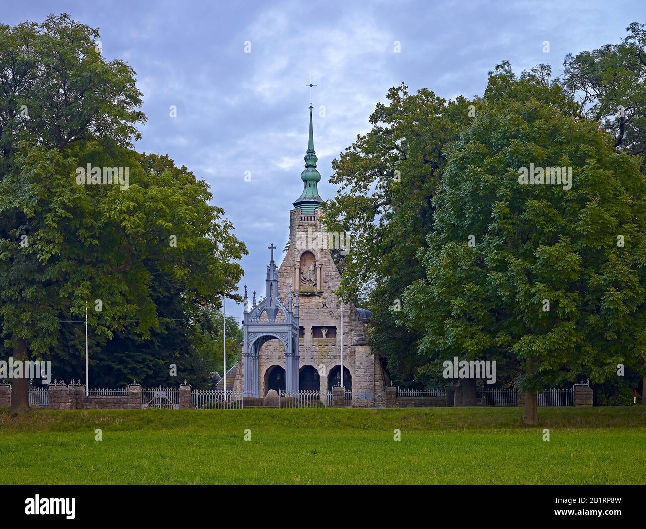 Gustav Adolf Memorial À Lützen, Burgenlandkreis, Saxe-Anhalt, Allemagne, Banque D'Images