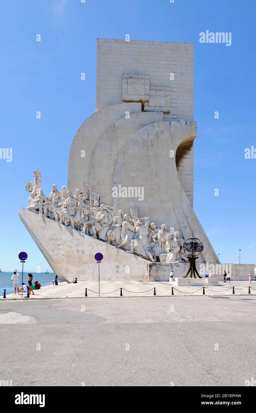 Monument De La Découverte, Padrao Dos Descobrimentos, Lisbonne, Portugal, Banque D'Images