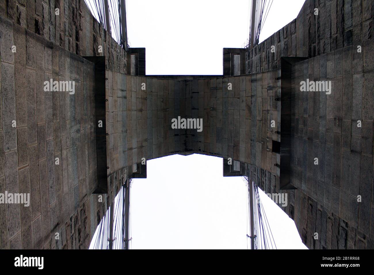 Près du pont de Brooklyn à New York Banque D'Images