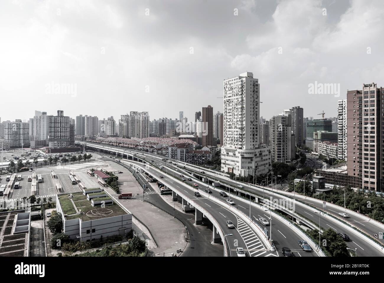 Maisons résidentielles à Nanshi, Shanghai, Chine Banque D'Images