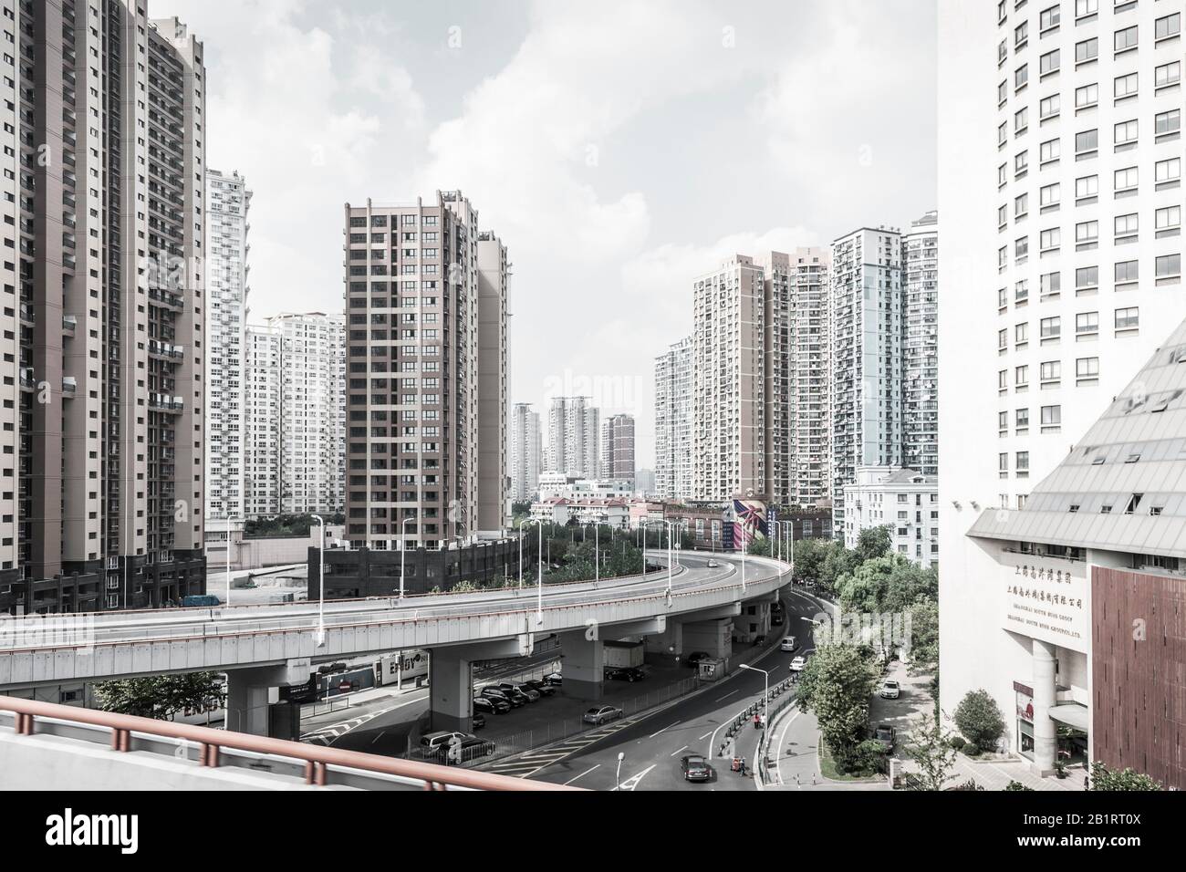 Maisons résidentielles à Nanshi, Shanghai, Chine Banque D'Images