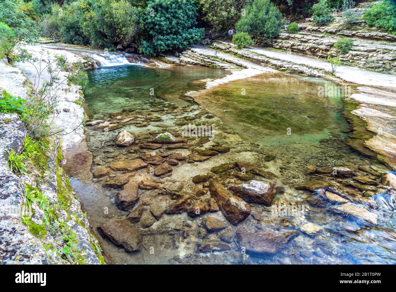 Der Fluss Cassibile im Naturachutzgebiet Cavagrande del Cassibile, Sizilien, Italien, Europa | Cassibile rivière à la réserve naturelle Cavagrande del Banque D'Images
