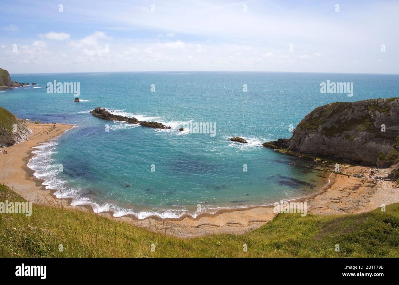 la baie de st oswald à côté de durdle doe sur la côte jurassique de dorset Banque D'Images