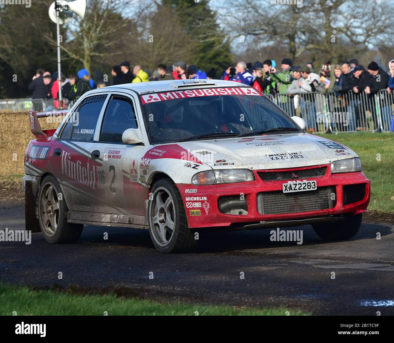 Lee Kedward, Mitsubishi Evo 3, Race Retro, Naec, National Agricultural Exhibition Centre, Stoneleigh Park, Warwickshire, Angleterre, Dimanche 23 Février Banque D'Images