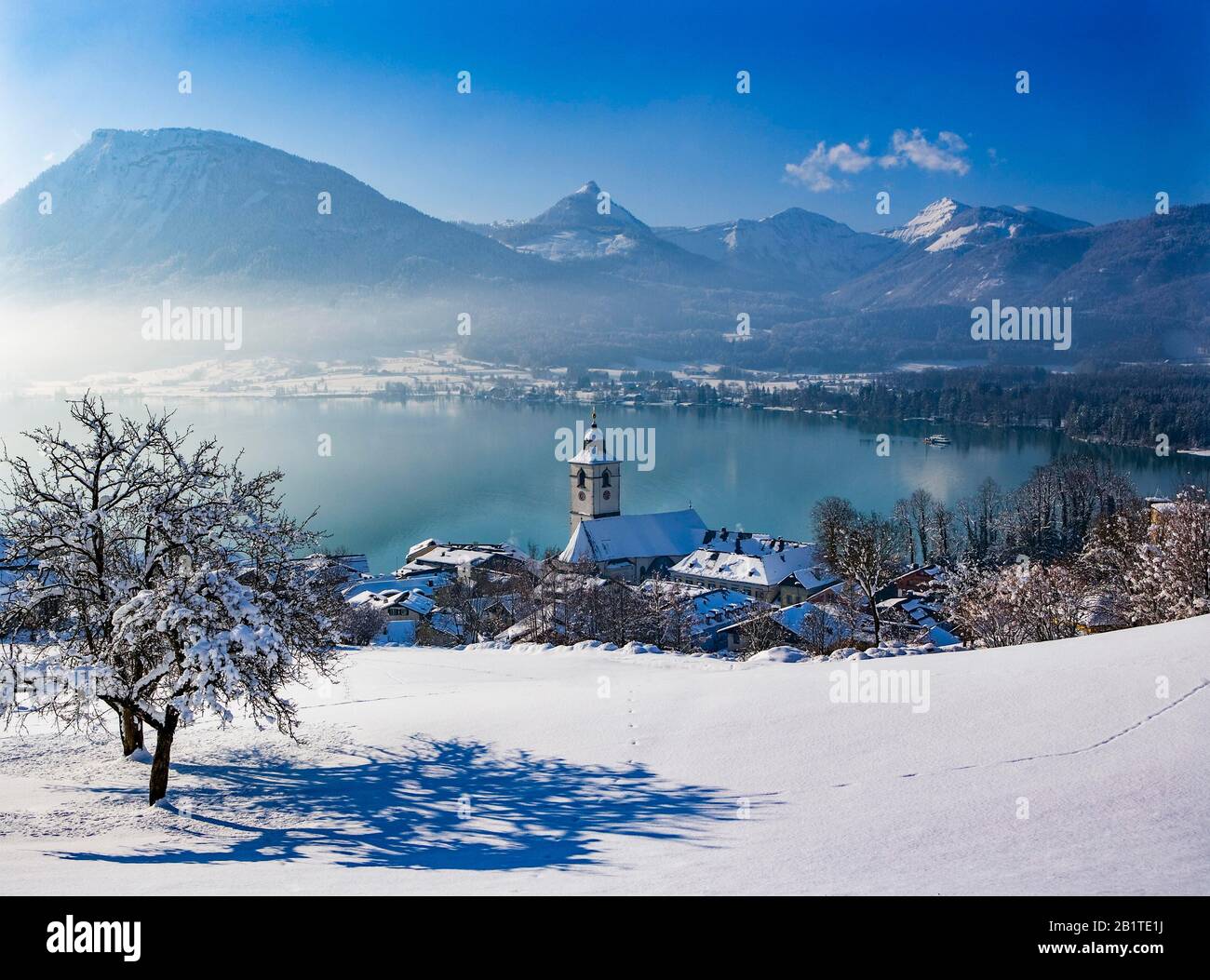 Wolfgangsee, Sankt Wolfgang, Salzkammergut, Autriche Banque D'Images