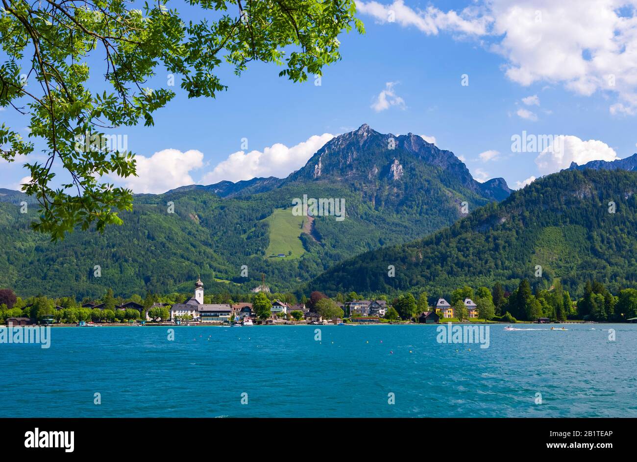 Wolfgangsee, Rettenkogel, Strobl Am Wolfgangsee, Salzkammergut, Autriche Banque D'Images