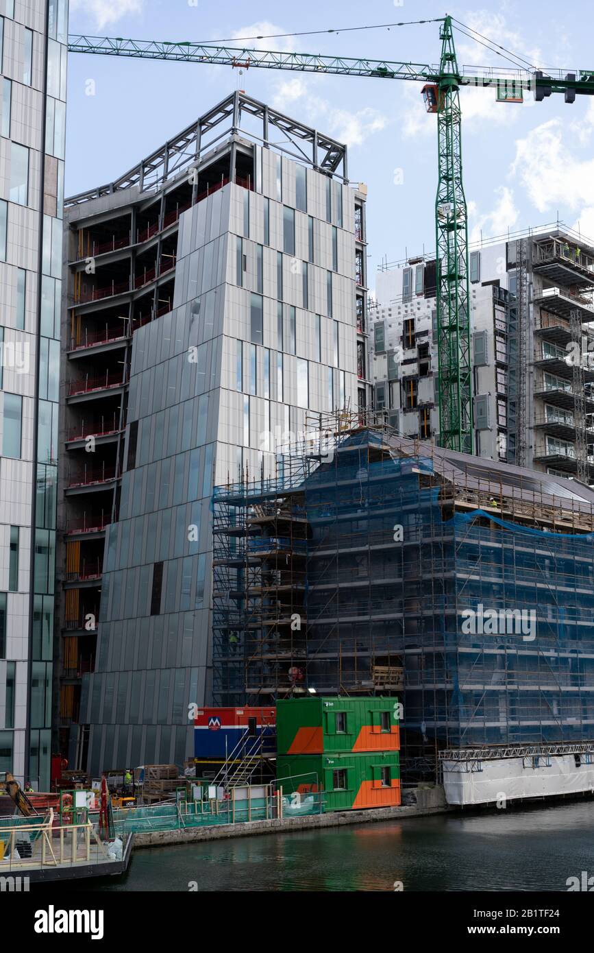 Aménagement De Bolands Mill, Grand Canal Dock, Dublin City, Irlande. Banque D'Images