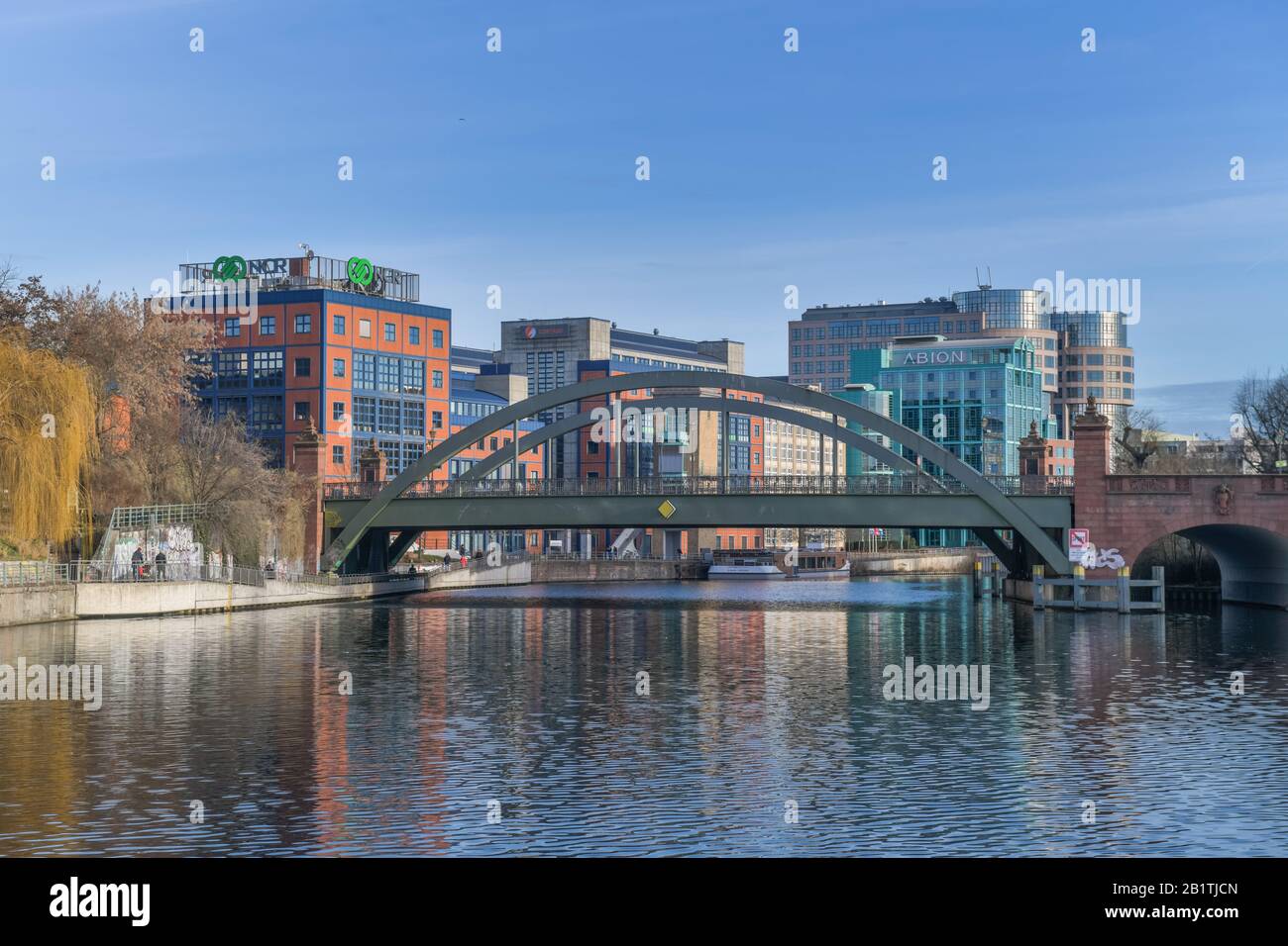 Gewerbepark, Spreebogen, Meierei Bolle, Alt-Moabit, Moabit, Mitte, Berlin, Deutschland Banque D'Images