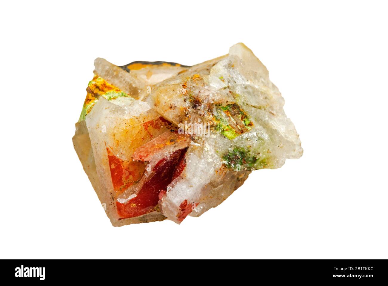 Muscovite / mica commun / isinglass / mica de potasse, minéral de phyllosilicate hydraté d'aluminium et de potassium trouvé à Vielsalm, Belgique Banque D'Images