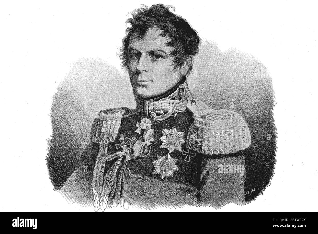 Hans Karl Friedrich Anton Graf von Diebitsch und Narten, 13 mai 1785 - 10 juin 1831, est un soldat d'origine allemande qui a été commissaire de campagne russe / Hans Karl Friedrich Anton Graf von Diebitsch-Sabakanski, Iwan Iwanowitsch Diebitsch-Sabakanski, guerre in Feldmarschall der russischen Armee, Historisch, Historisch, Historisch, Diebitsch, Sabalkanski Amélioration de la reproduction numérique d'un original du XIXe siècle / digitale Reproduktion einer Originalvorlage aus dem 19. Jahrhundert Banque D'Images