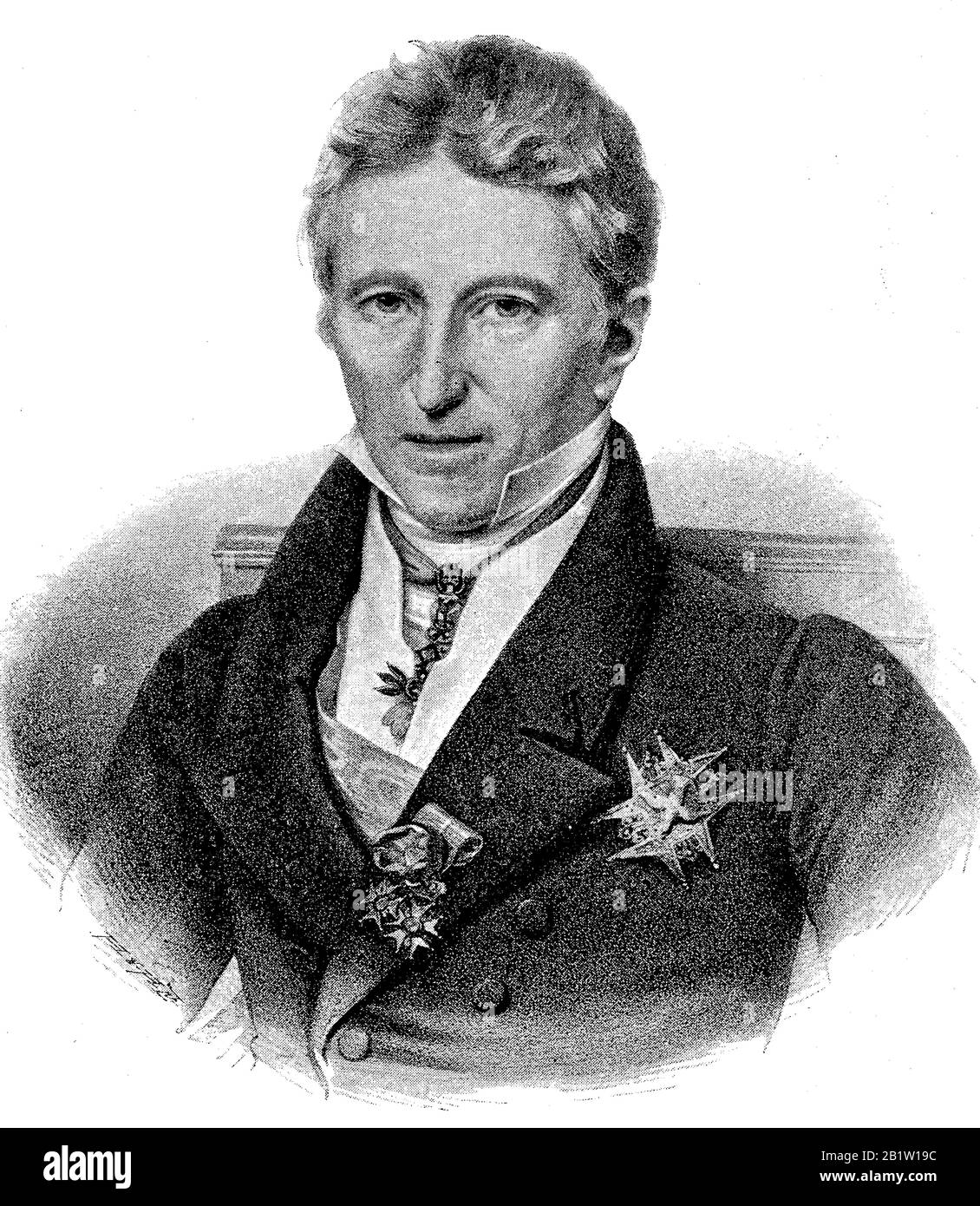 Jean-Baptiste Guillaume Joseph Marie Anne Séraphine, 1ère comte de Villele,  14 avril 1773 - 13 mars 1854, mieux connu tout simplement comme Joseph de  Villèle, était un homme d'État français / Jean