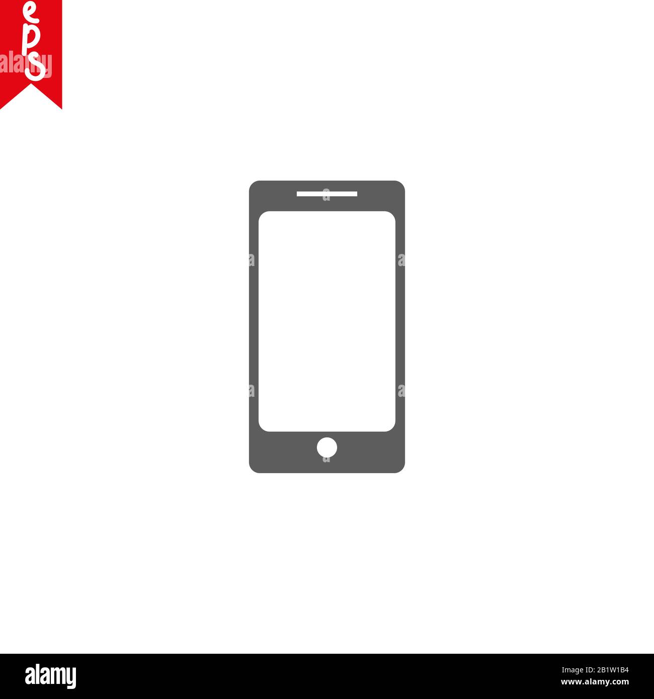 Icône Vecteur De Ligne De Téléphone Portable Simple Illustration de Vecteur