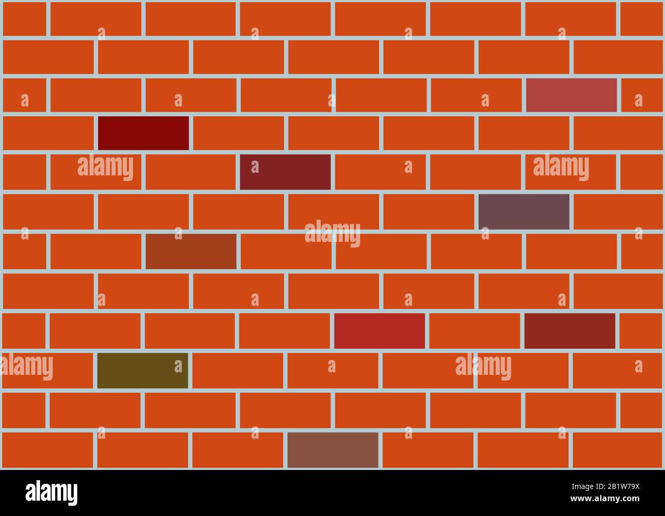 Image vectorielle d'arrière-plan d'un mur de briques marron. Illustration de Vecteur