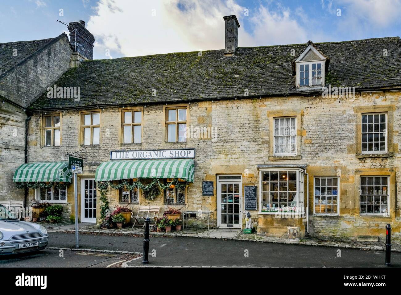 The Organic Shop, Stow on the Wold, Gloucestershire, Angleterre, Royaume-Uni Banque D'Images