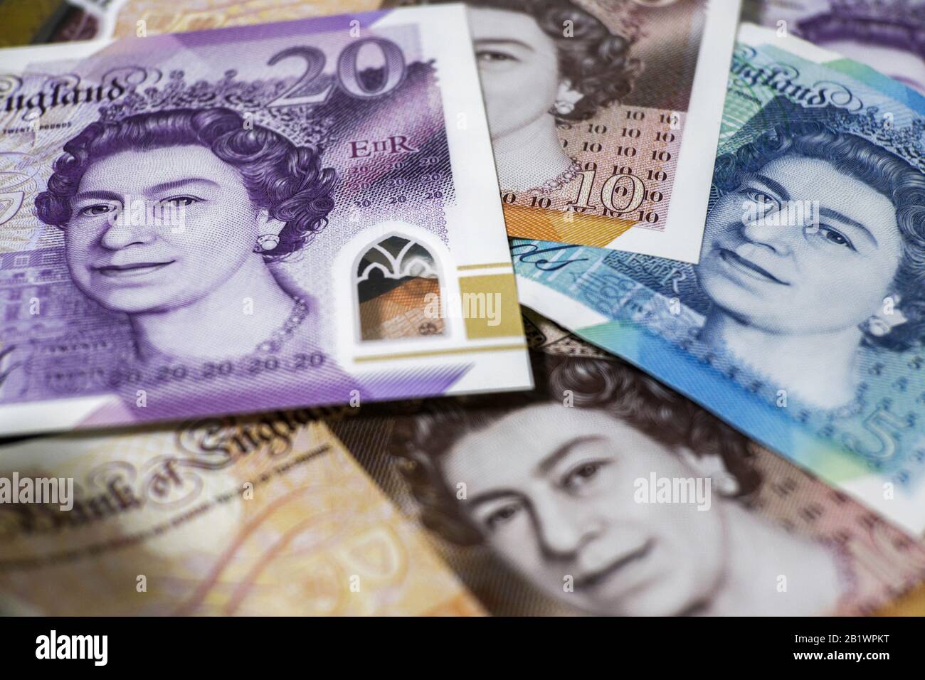 Billets britanniques Banque D'Images