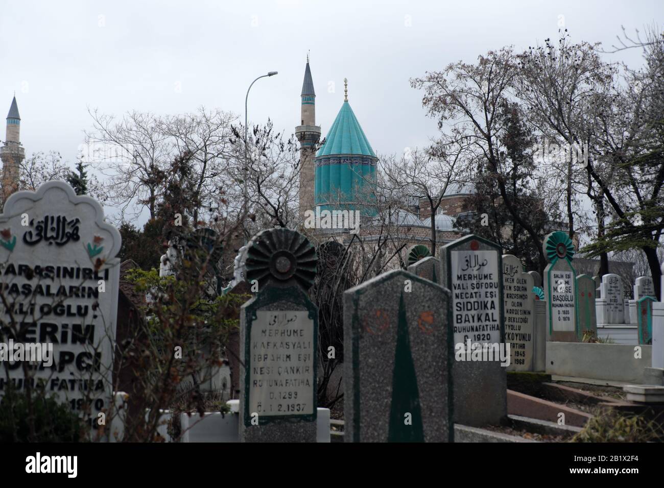 Mevlana Musuem du cimetière Banque D'Images