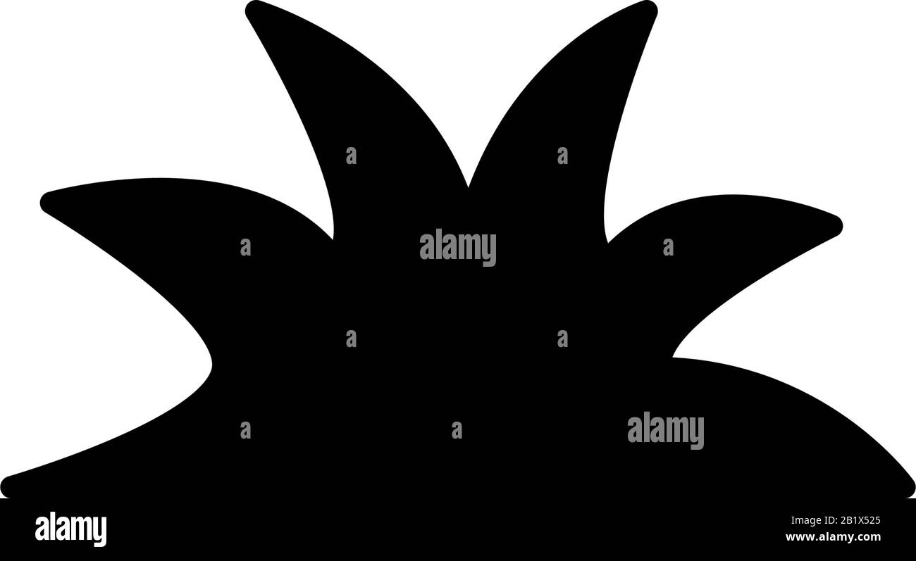 Modèle vectoriel de conception d'icône herbe Illustration de Vecteur